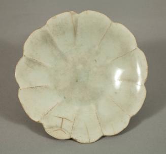 Celadon Saucer in Lotus Blossom Form