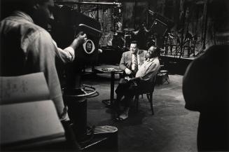 Jackie Gleason and Louis Armstrong, Television Studio, Times All-Star Jazz Show Rehearsal, New York City