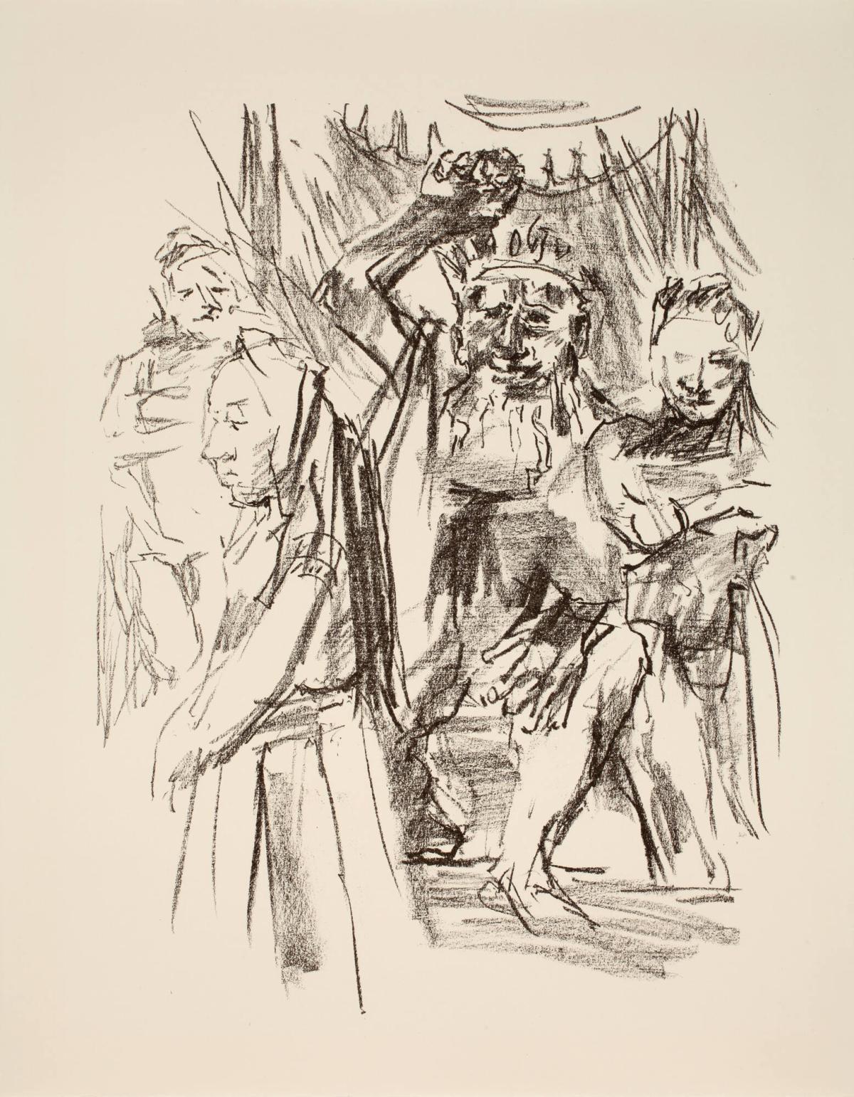 Lear: "Therefore be gone without our grace" (Act I, Scene I), from the portfolio King Lear