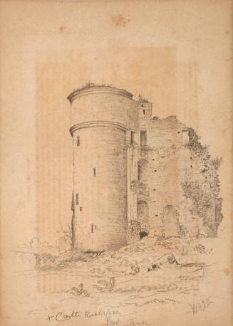 Ruined Castel with Round Tower