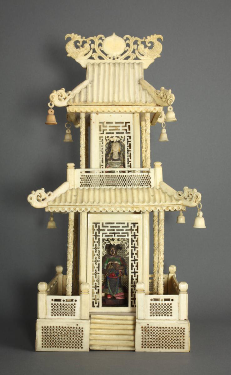 Carved Two-Story Pagoda – Works – Allen Memorial Art Museum