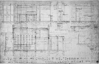Sheet No. 5: General Sections, for The Charles Weltzheimer House, Oberlin, Ohio