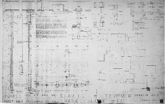 Sheet No. 6: Millwork Details, for The Charles Weltzheimer House, Oberlin, Ohio