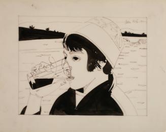 Vincent Drinking, for Six Poems/Seven Prints