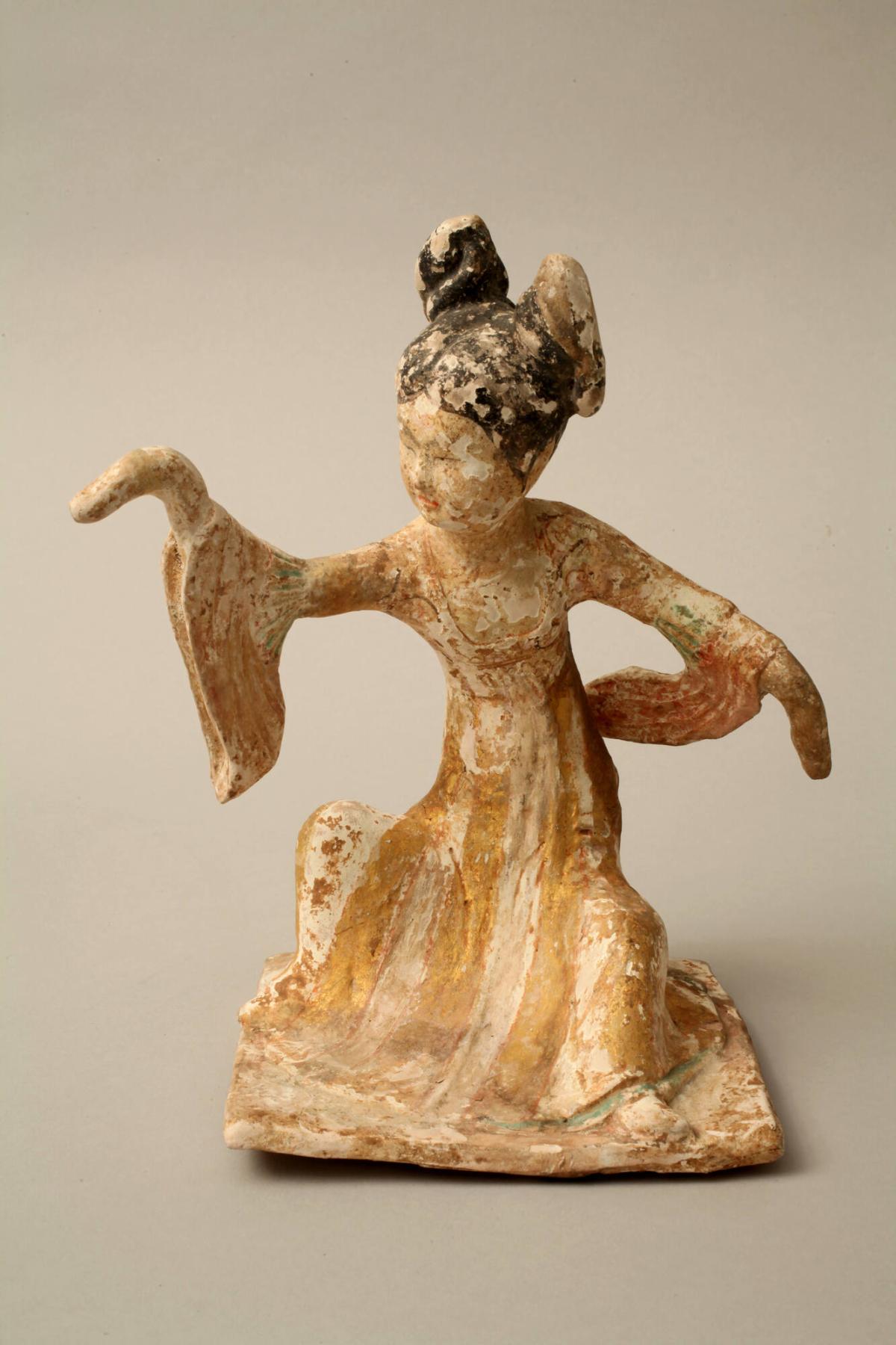 Tomb Figurine of a Seated Dancer