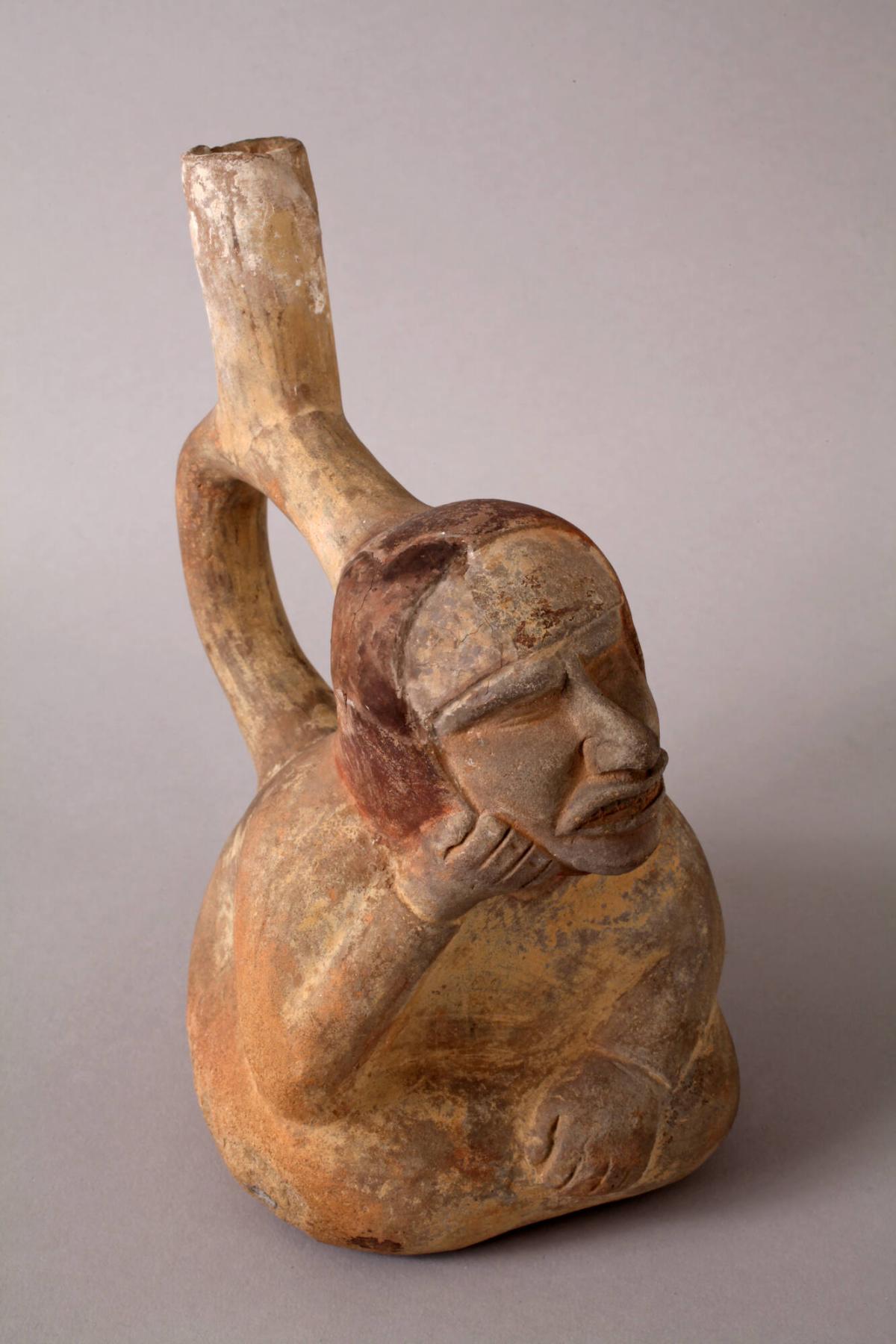 Portrait Vessel Depicting a Blind Man