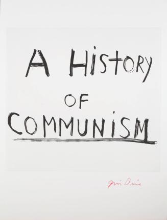 Title Page, from the series A History of Communism