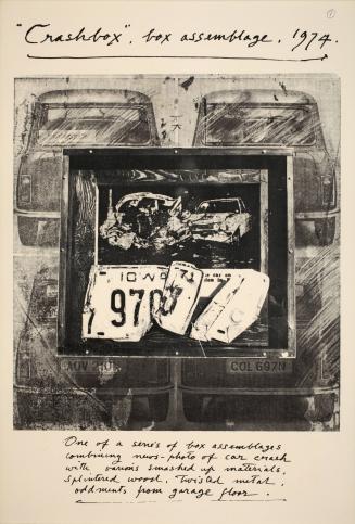 Untitled (Crashbox, Box Assemblage, 1974), from the portfolio Affirmations and Defacements: Some Material Related to Three Exhibitions