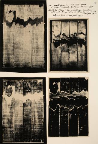 Untitled (Jags), from the portfolio Affirmations and Defacements: Some Material Related to Three Exhibitions