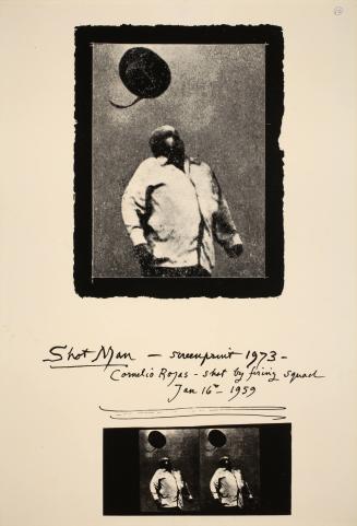 Untitled (Shot Man), from the portfolio Affirmations and Defacements: Some Material Related to Three Exhibitions