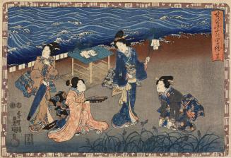 Four Women Beside the Sea, no. 25 from the series Faithful Depictions of the Shining Prince