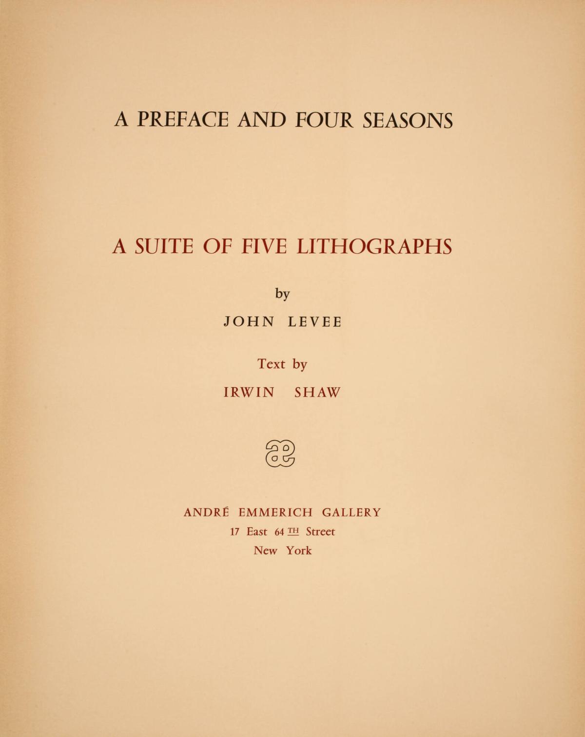 A Preface and Four Seasons