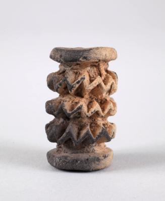 Roller with Raised Zig-Zag Ornamentation