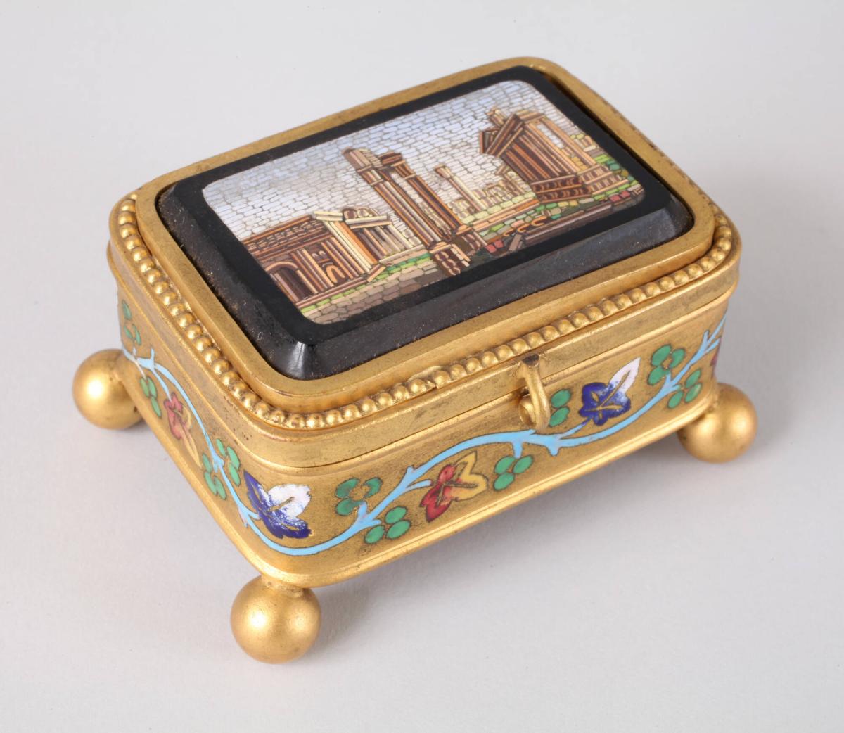 Jewel Box with Image of Roman Ruins