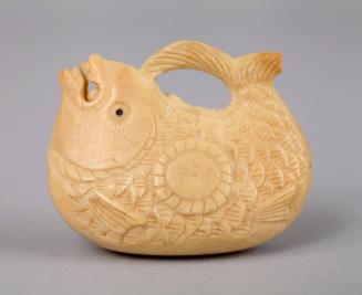 Netsuke of a Fish-form mokugyo