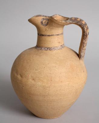 White Painted Ware III (or Black-on-Red I (III) Ware?) Jug Decorated with Parallel Lines