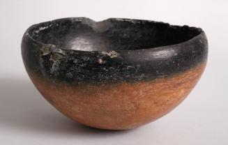 Black Polished Ware Bowl with String-Hole and Base