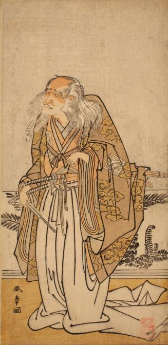 The Actor Nakajima Kanzaemon as an Aged Samurai