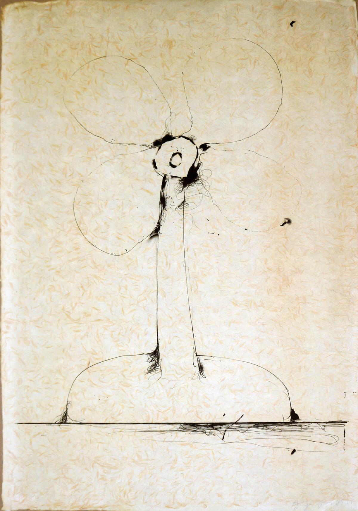 Lithographs of the Sculpture: The Plant Becomes a Fan 4 of 5