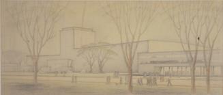 Study for Hall Auditorium, Oberlin College