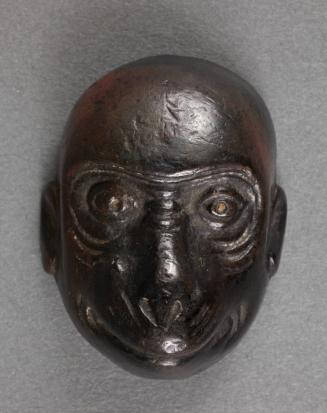 Netsuke of a Monkey Face in the Manner of a Noh Mask