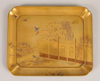Gold Leaf Lacquer Tray