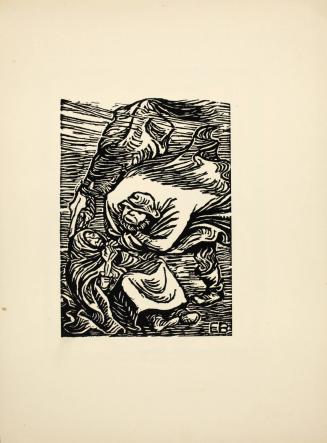 Gruppe im Sturm (Group in a Storm), plate 14 from Deutsche Graphiker der Gegenwart (German Printmakers of Our Time)