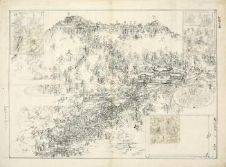 Map of Tsukubasan Shrine (Tsukubasan Jinja 筑波山神社) in Ibaraki Prefecture