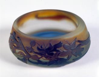 Bowl with Raised Design of Flowers and Leaves