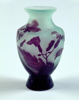 Vase with Flowers and Nesting Bird Silhouette