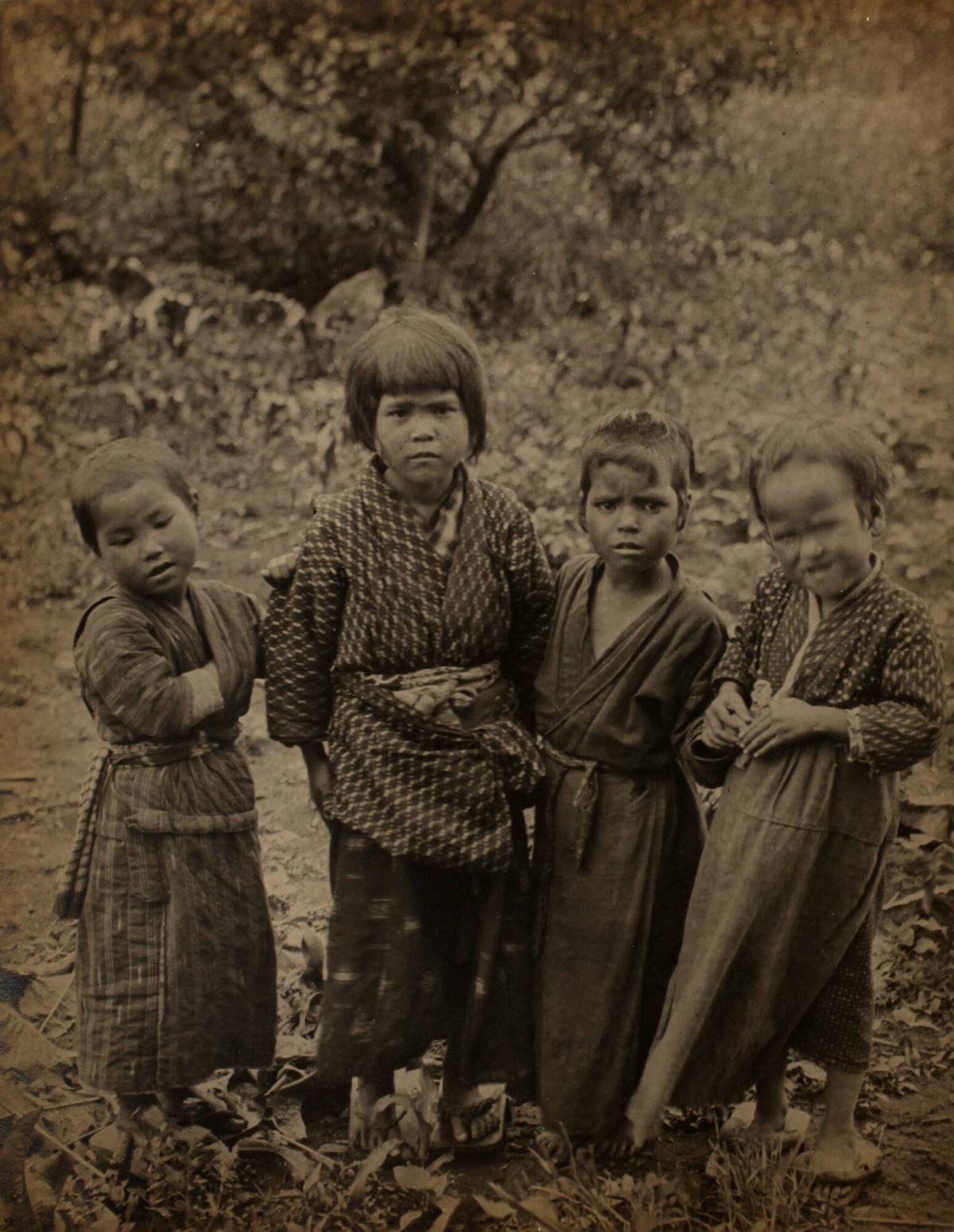 Ainu Children, Biratori, Hokkaido, Japan