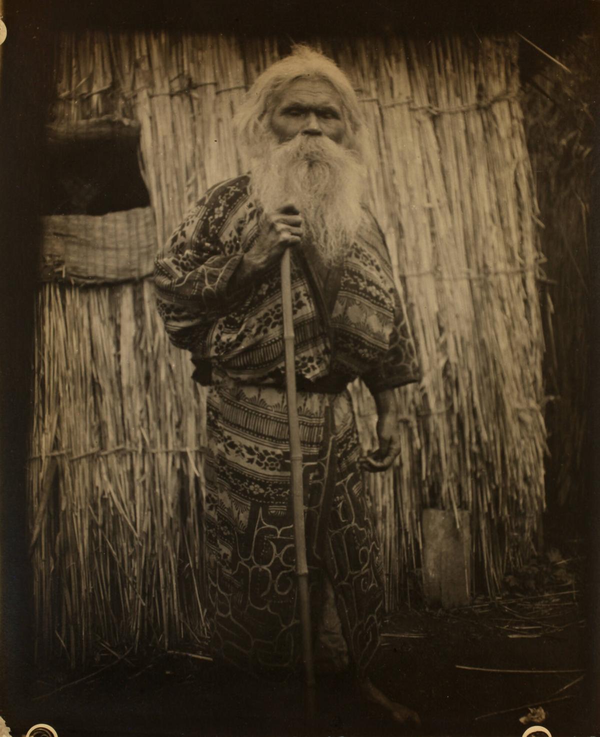 Ainu Man, Biratori, Hokkaido, Japan