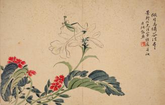 Mantis Amid Flowers, from the album Birds and Flowers; Landscapes