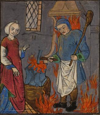 Vulcan at his Forge, from La Bible de poètes (The Metamorphoses), by Ovid (43BC–17AD)
