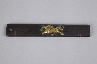 Knife Handle with Design of a Prancing Horse (kozuka)