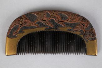Comb Decorated with Bird and Flower Designs