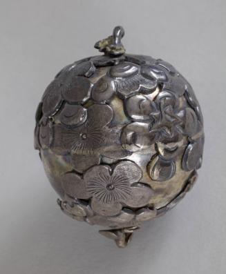 Decorative Ball with Relief of Flowers