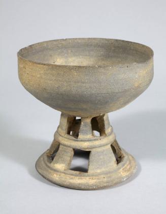 Stand for a Jar with Decorative Apertures on Base