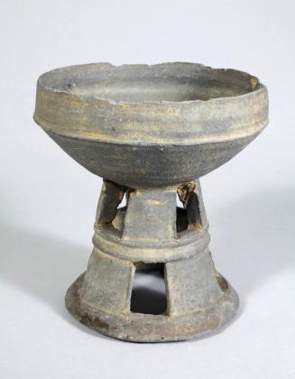Chalice Food Dish with Pierced Base