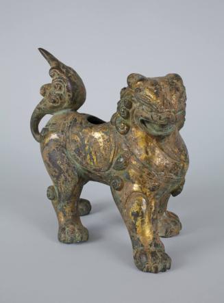 Lion-form Sculpture Base