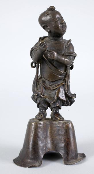 Incense Burner Lid with Figure of Child