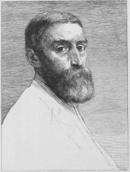 Portrait of Edward Poynter, 1877, by Alphonse Legros (French, 1837-1911)