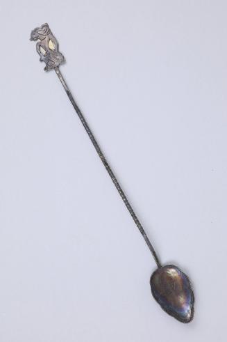 Spoon Carved with Wahjong Pattern on Handle