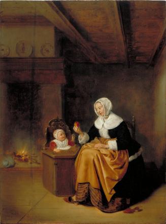 Mother and Child in an Interior