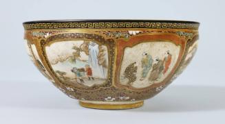 Bowl Depicting Scenes from the Life of Yoshitsune, a Japanese hero