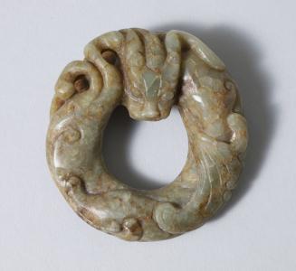 Circular Toggle with Chilong Motif