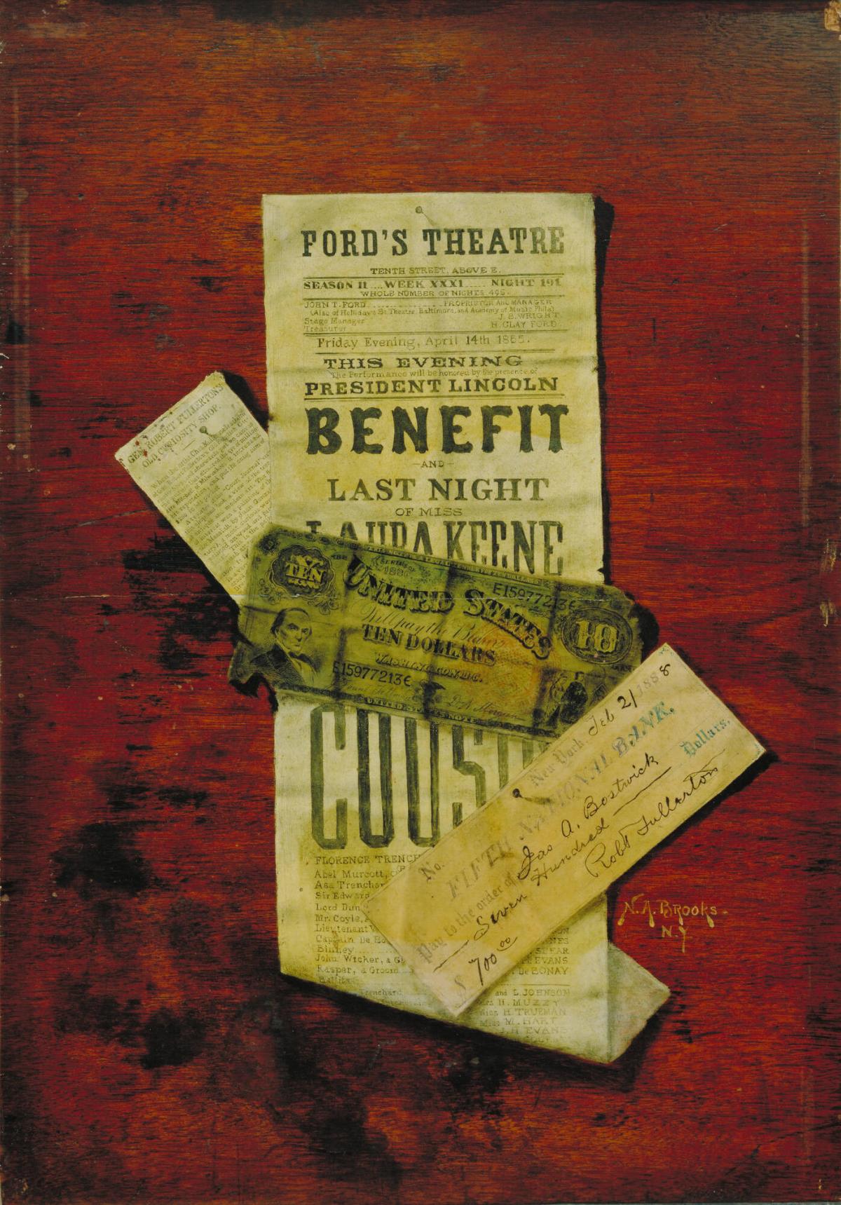 Handbill of the Play at the Night of Lincoln's Assassination