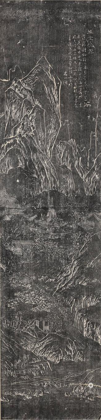 Misty Dew on a Thatched Hall, from the series Eight Views of the Guanzhong Region in the Forest of Steles, Xian