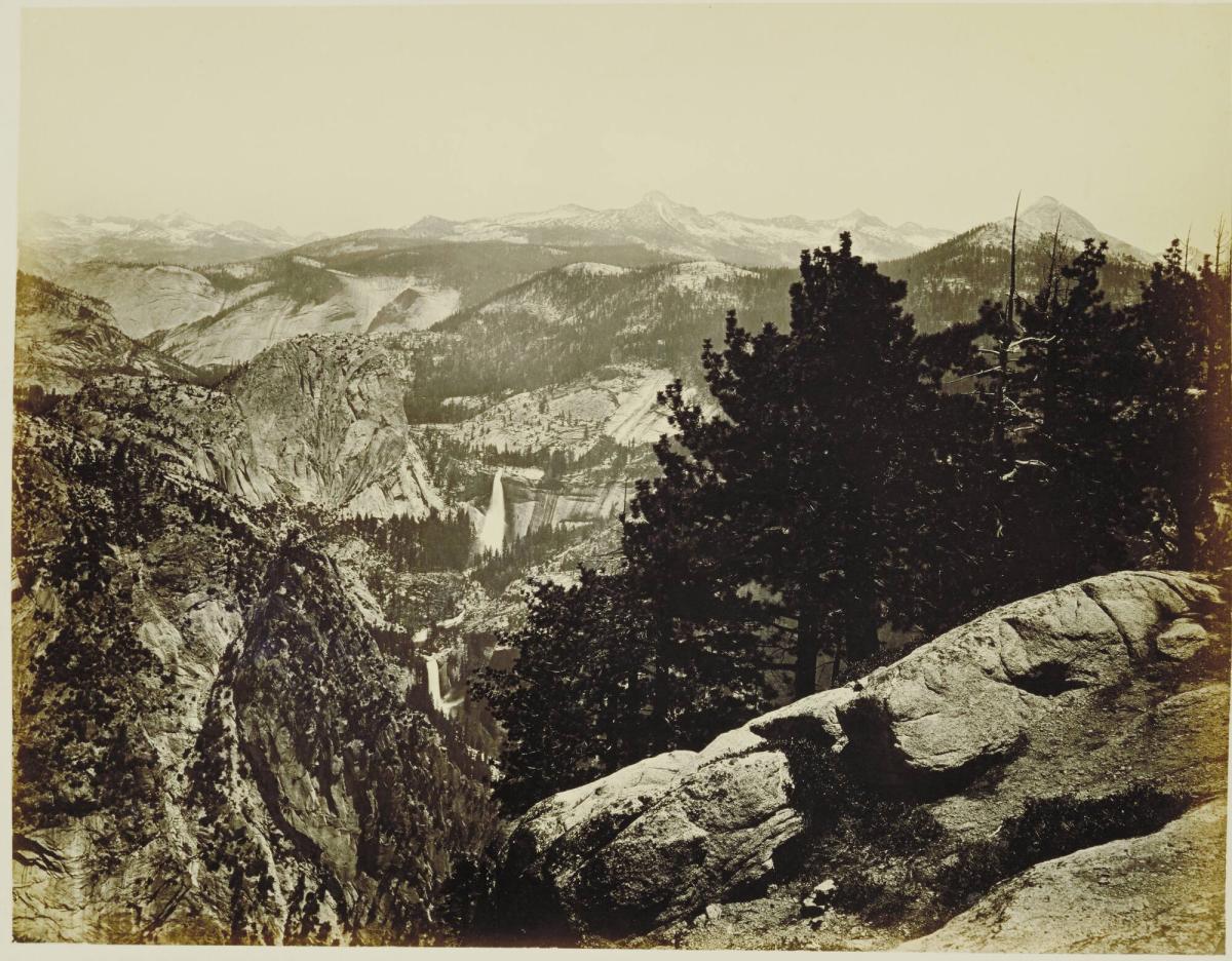 Yosemite Valley: Vernal and Nevada Falls from Glacier Point