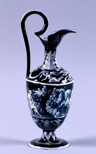 Ewer Depicting Jupiter, a Quadriga Guided by Mercury, Ganymede Carried to Olympus on the Back of an Eagle, and Venus with Amor at her Knee Accompanied by the Three Graces